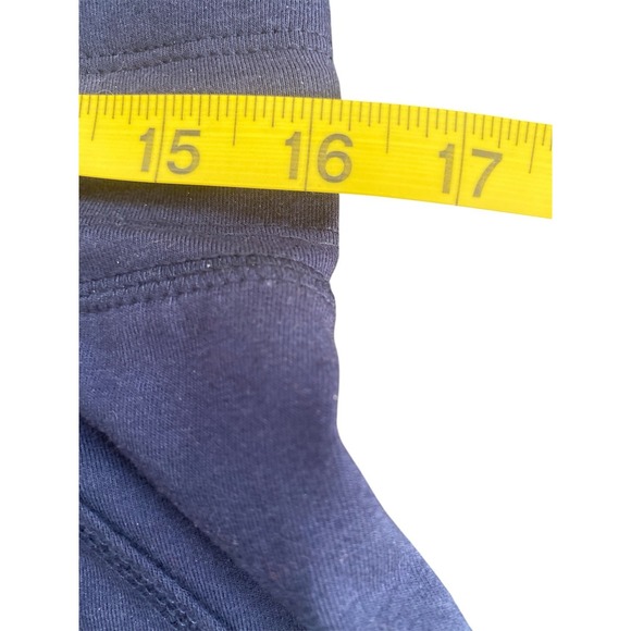 Athletics Works Women's Exercise Pants Sz M w Pockets Drawstring Waist Navy - Picture 3 of 5